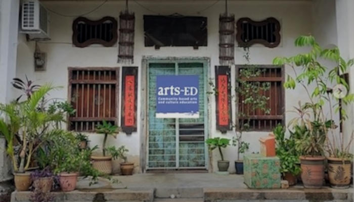 Penang-based NGO Arts-ED office, a restored traditional shophouse in George Town.