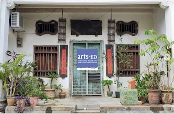 Penang-based NGO Arts-ED office, a restored traditional shophouse in George Town.