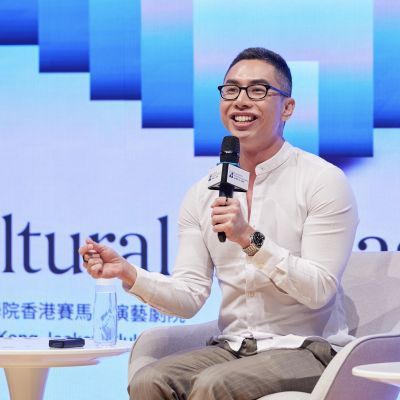 Dr Samuel Wong speaking at Hong Kong Cultural Leadership Summit 2025