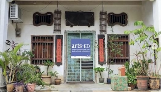 Penang-based NGO Arts-ED office, a restored traditional shophouse in George Town.